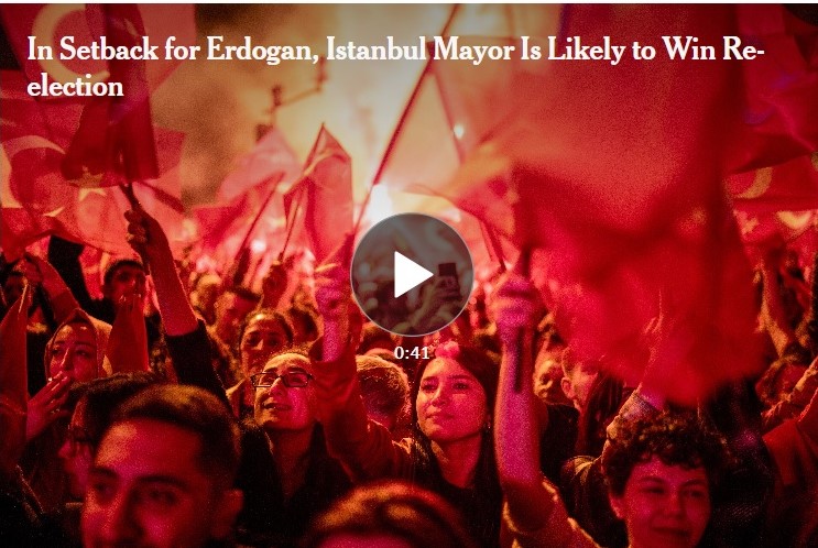 Istanbul Mayor Headed for Re-election, in Blow to Erdogan’s Party